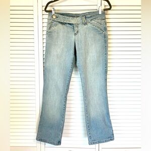 Foxy Jeans EUC Light Blue Women's Stretch Jeans 28” inseam Low Rise Y2K Size 29